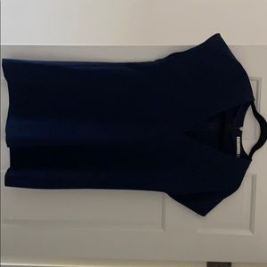 Alice + Olivia navy shift mini dress